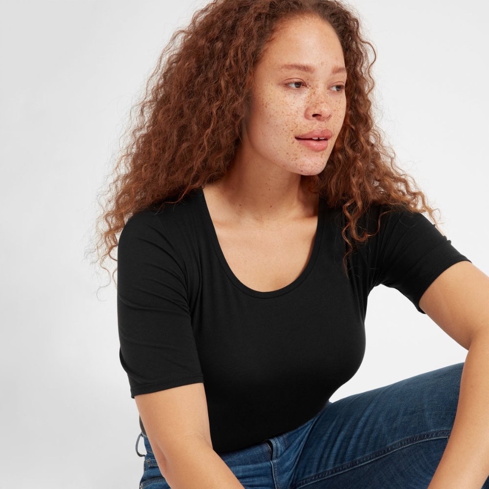 Everlane Pima Stretch Mid-Sleeve